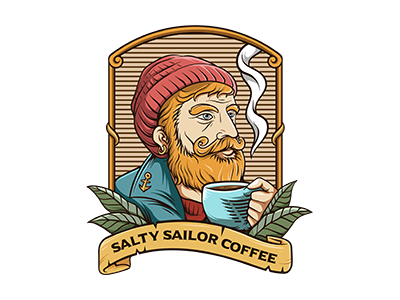 Salty Sailor Coffee Logo